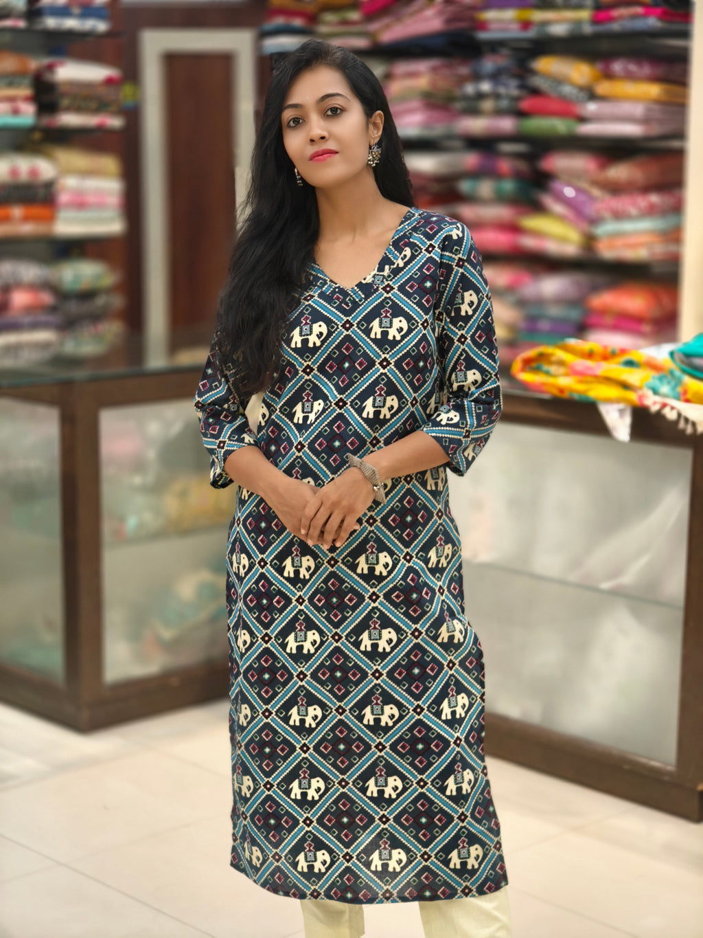 Pure Cotton Kurti 013829