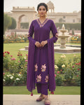 Pure Cotton Kurti Pant Dupatta Set 014960