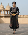 Pure Cotton Kurti Pant Set with Printed Dupatta 014928