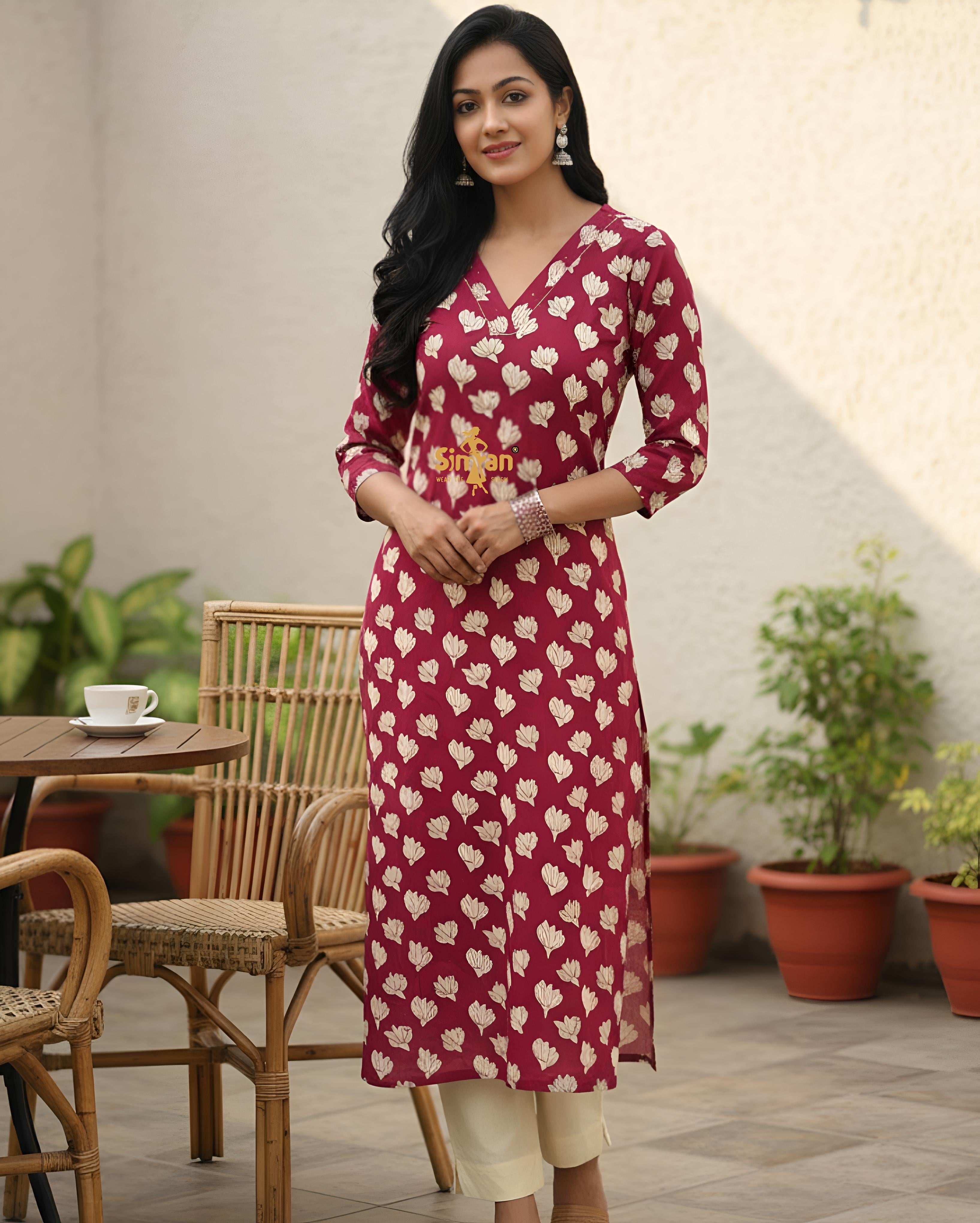 Pure Cotton Kurti 015417