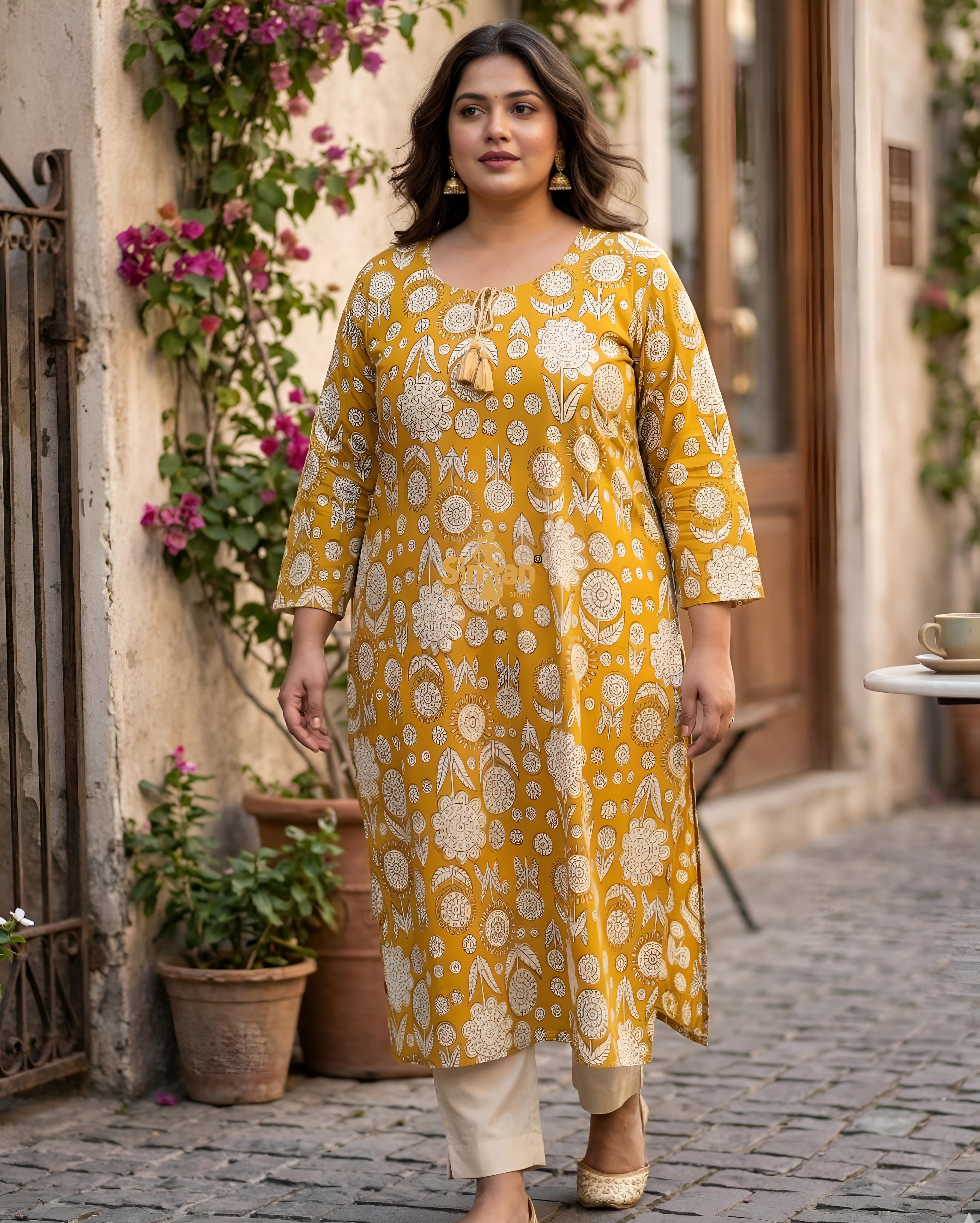 Pure Cotton Kurti 015136