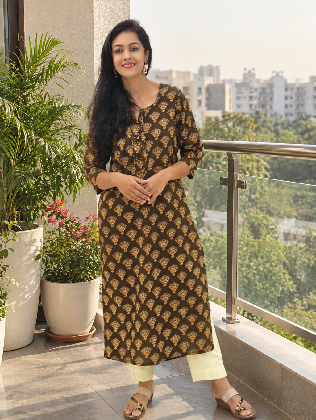 Pure Cotton Kurti 016757