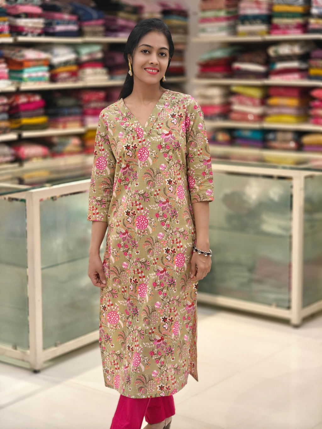 Pure Cotton Kurti 012758
