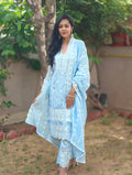 Pure Cotton Lucknowi Embroidery Suit Set 016309