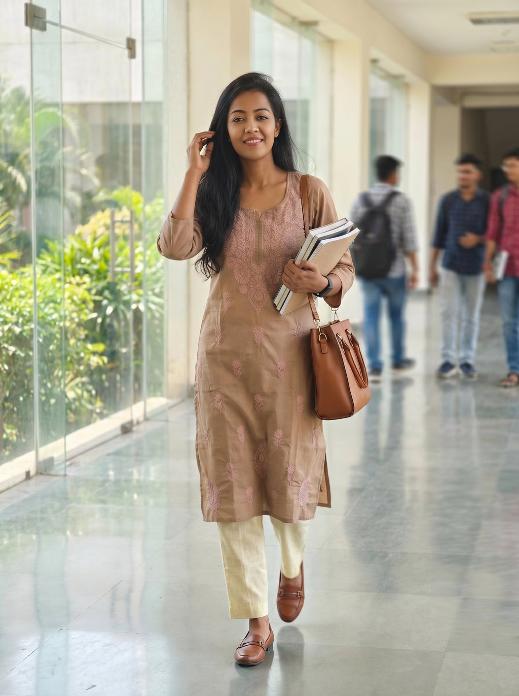 Pure Cotton Embroidered Kurti – 015725