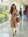 Pure Cotton Embroidered Kurti – 015725