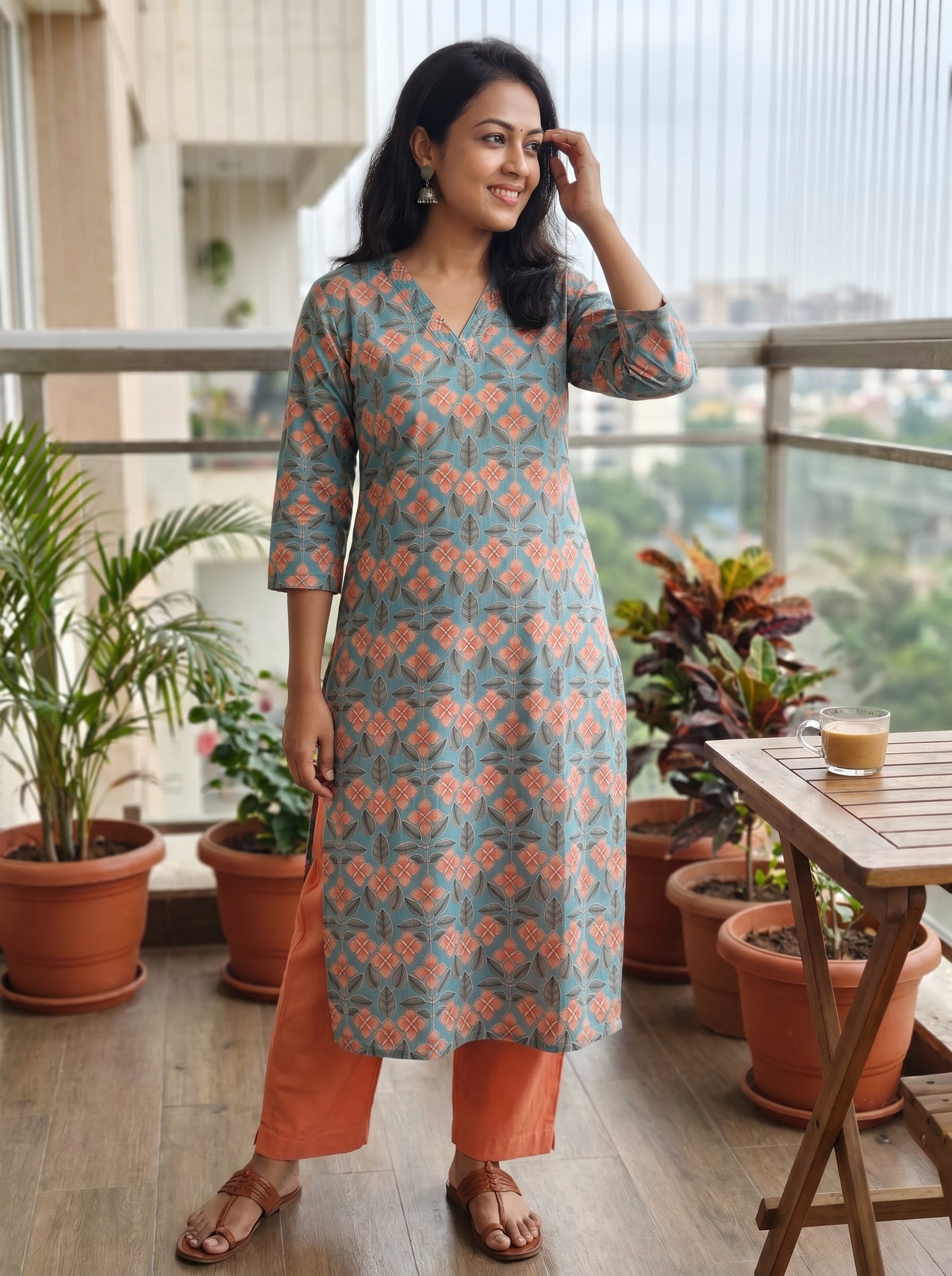 Pure Cotton Kurti 015730
