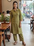 Linen Cotton Co-ord Set 016024