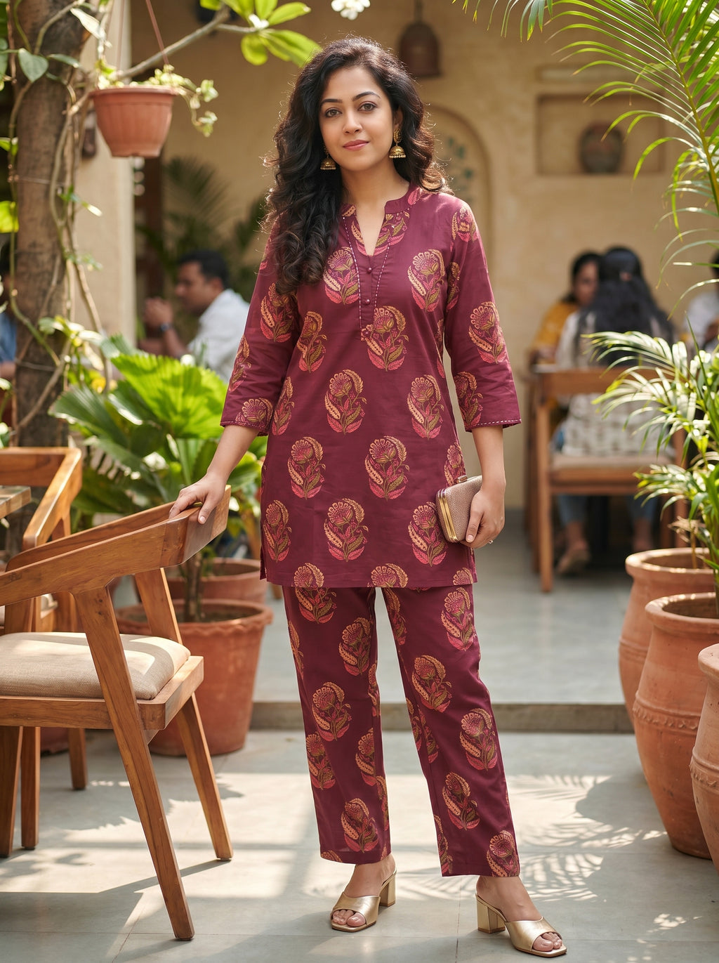 Pure Cotton Printed Co-ord Set 016043