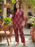 Pure Cotton Printed Co-ord Set 016043