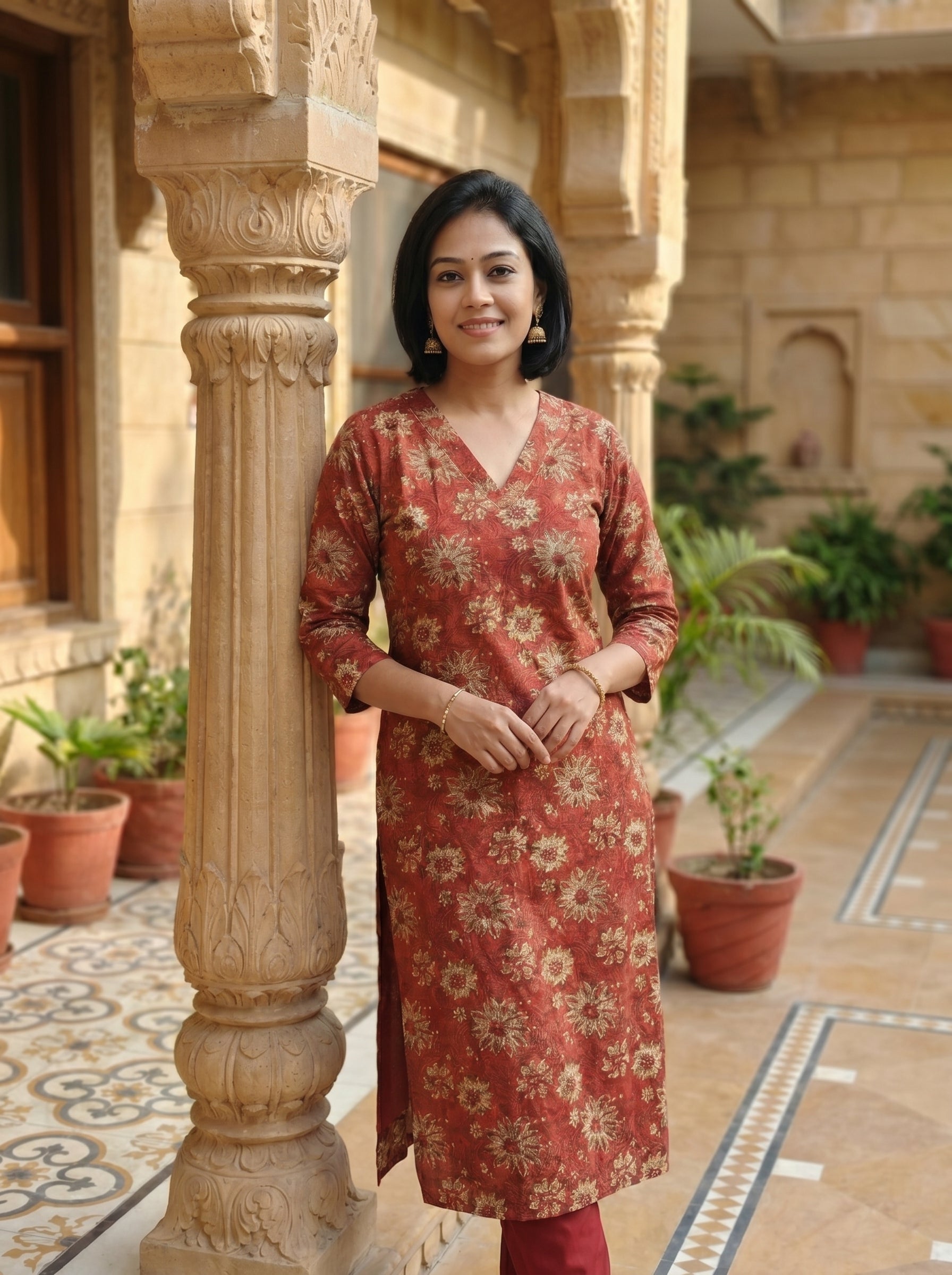 Pure Cotton Kurti 015125