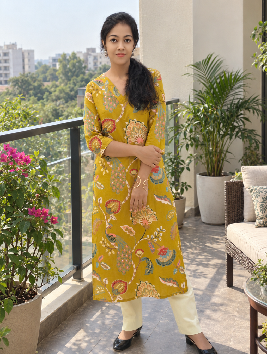 Pure Cotton Kurti 017056