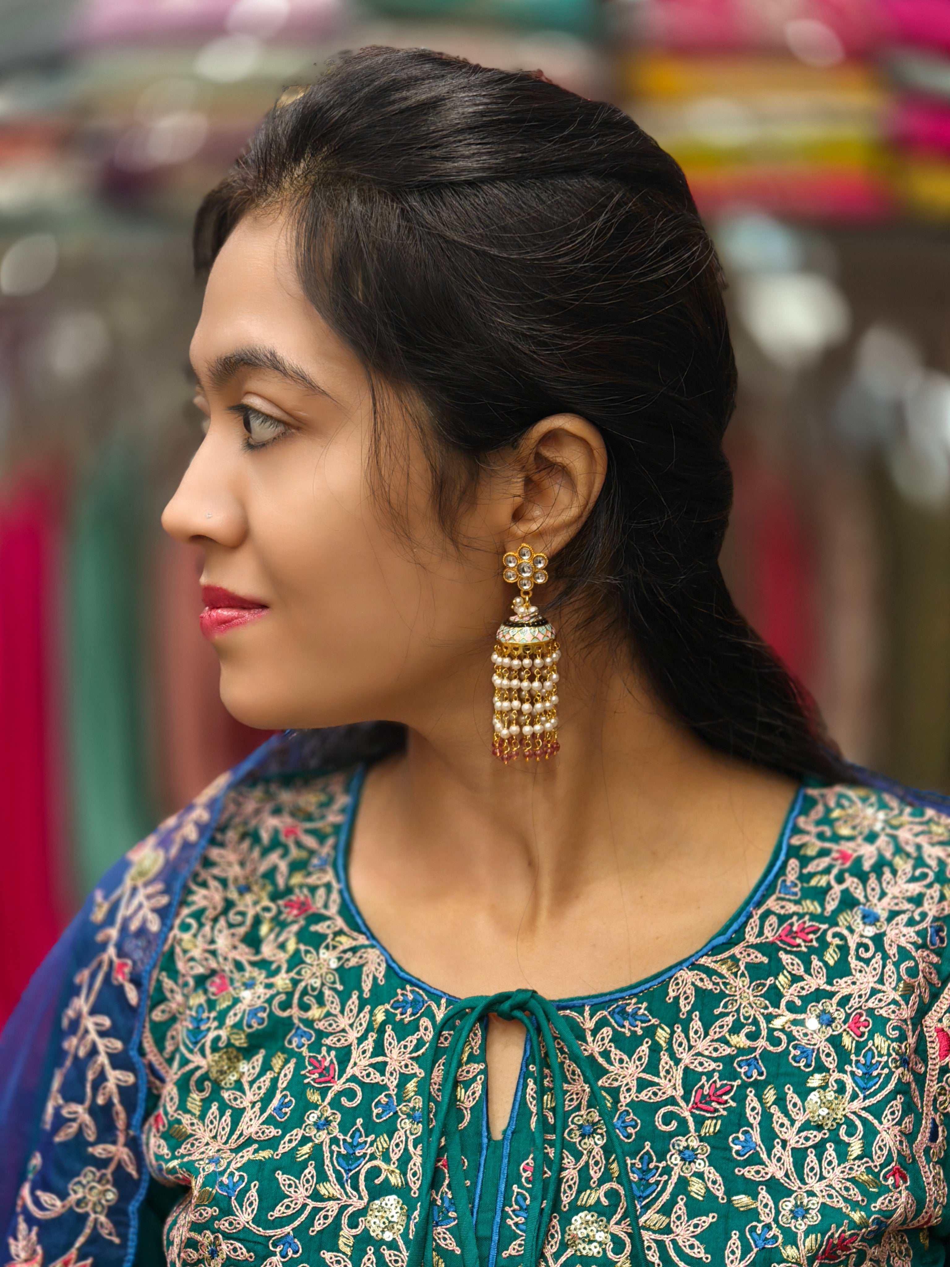 Silk Flared Top Pant and Dupatta Set 012416