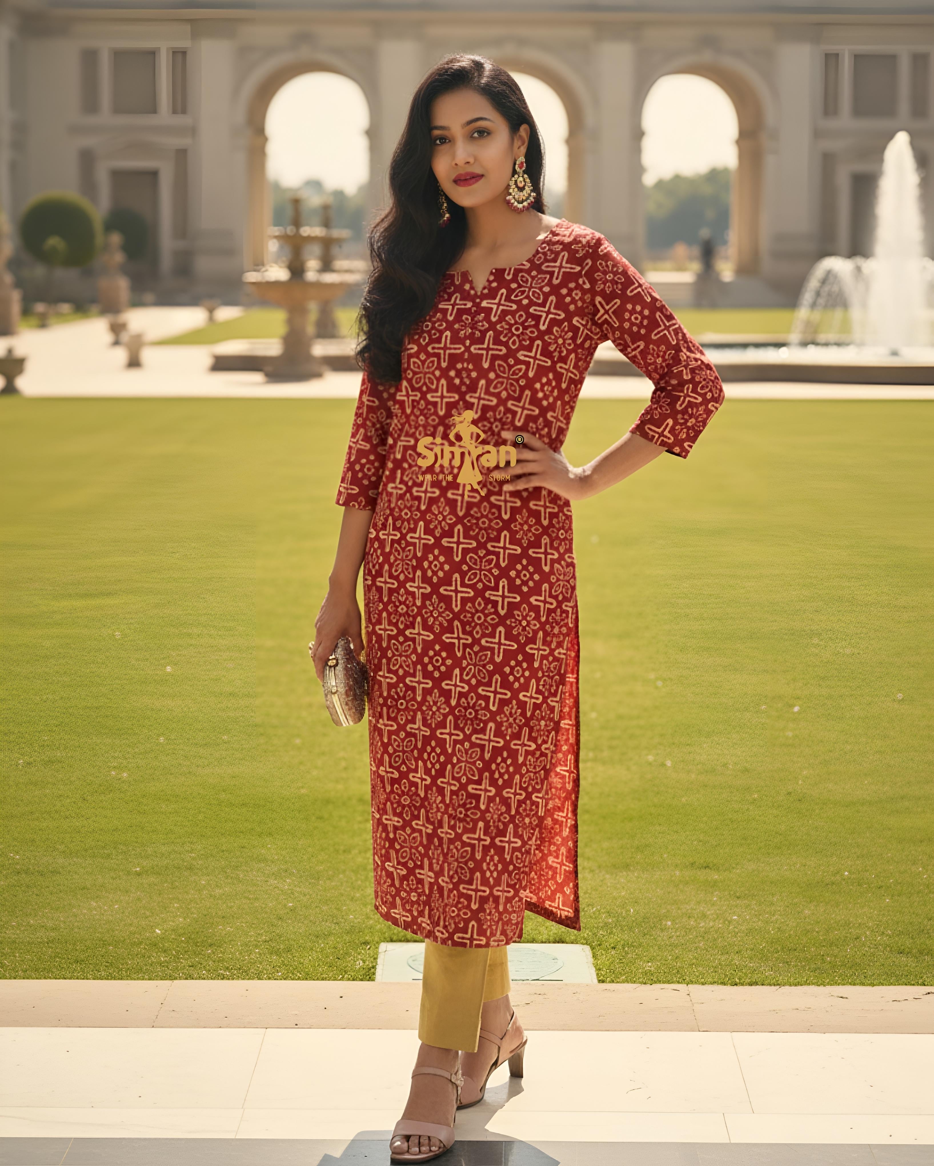Pure Cotton Kurti 015113