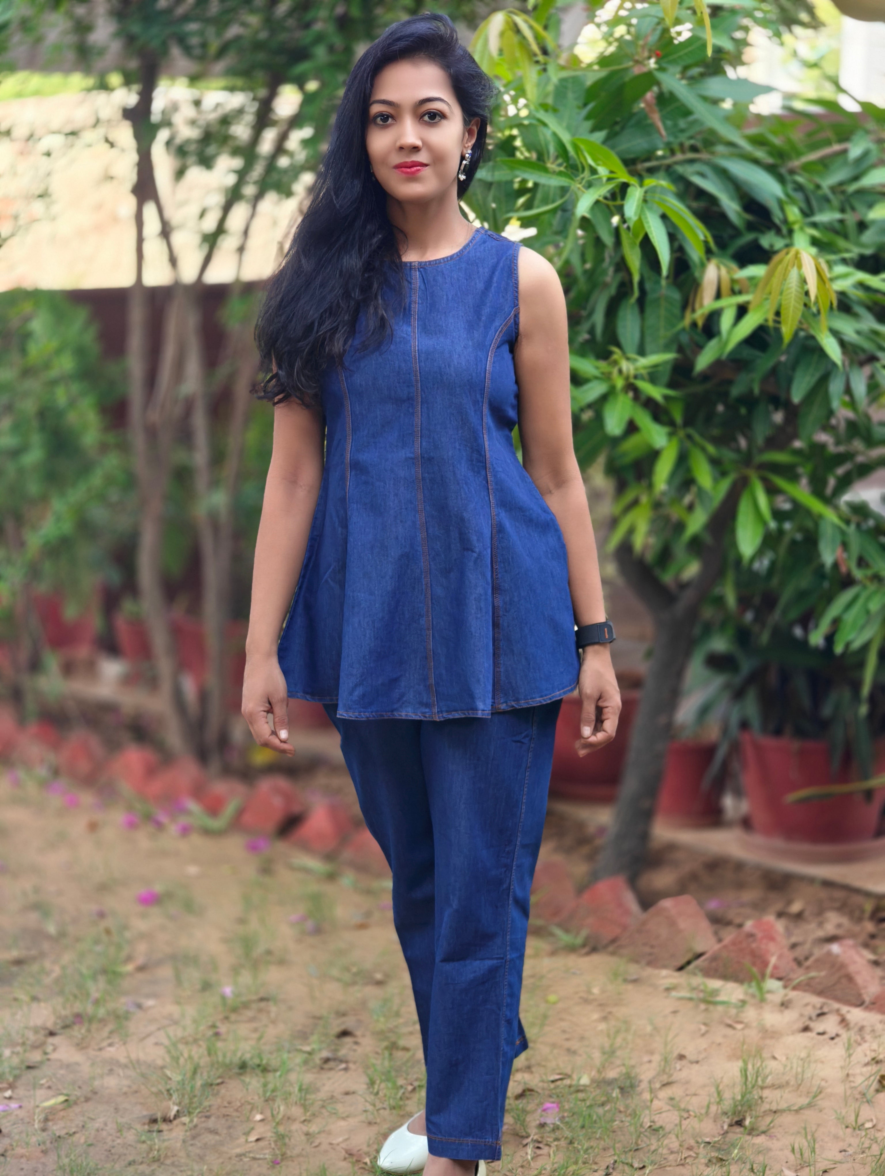Soft Denim Co-ord Set 016365