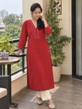 Linen Cotton Kurti 017070