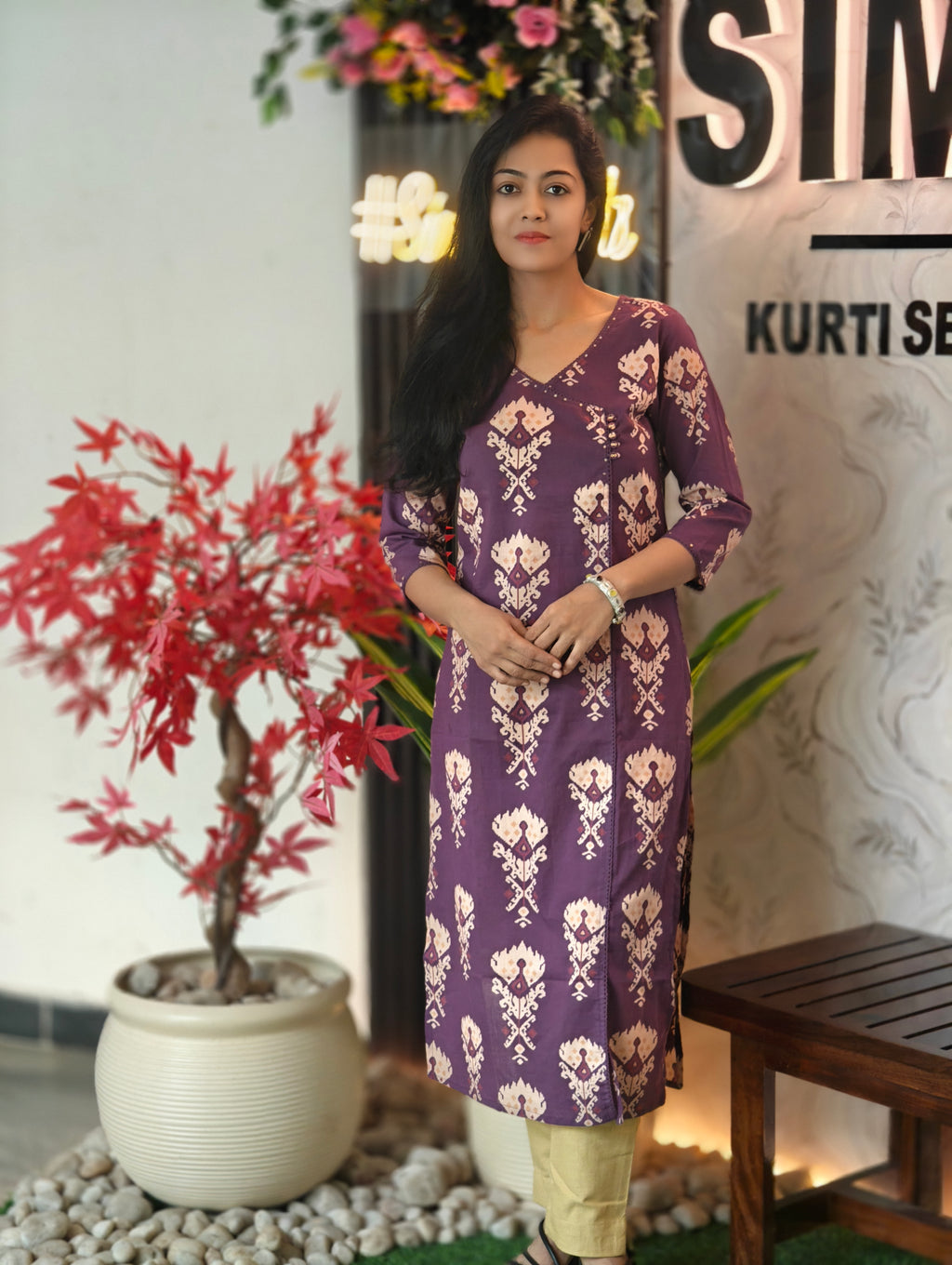 Pure Cotton Kurti 016253